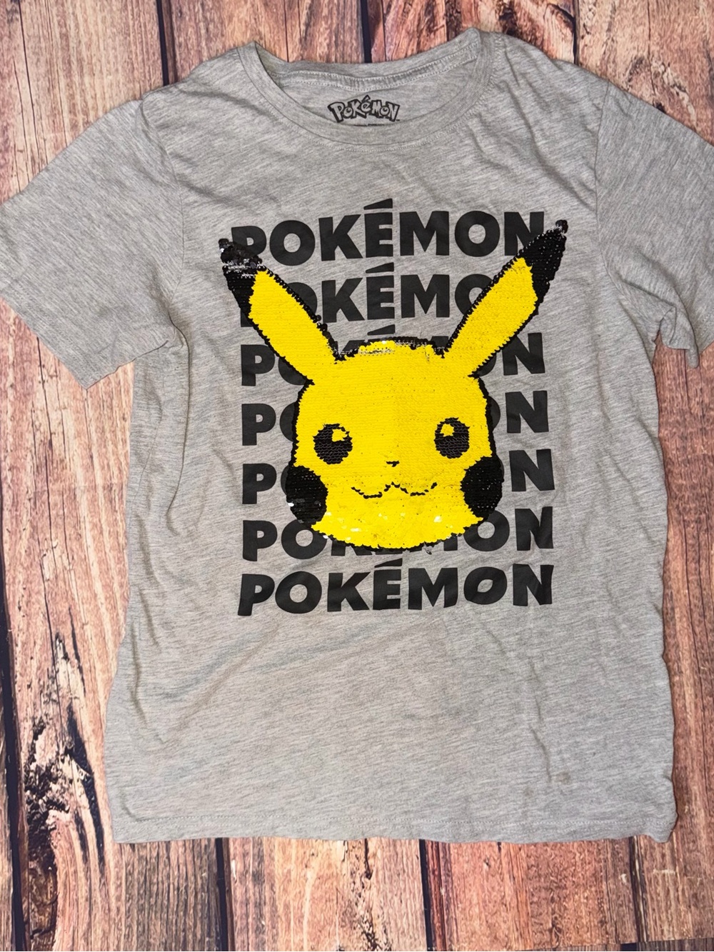 gray Nintendo Pokémon youth t-shirt Size XLarge